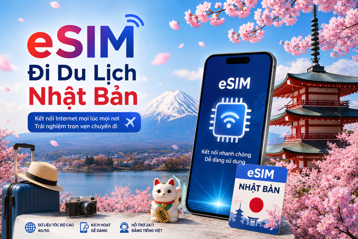 esim đi du lịch Nhật Bản