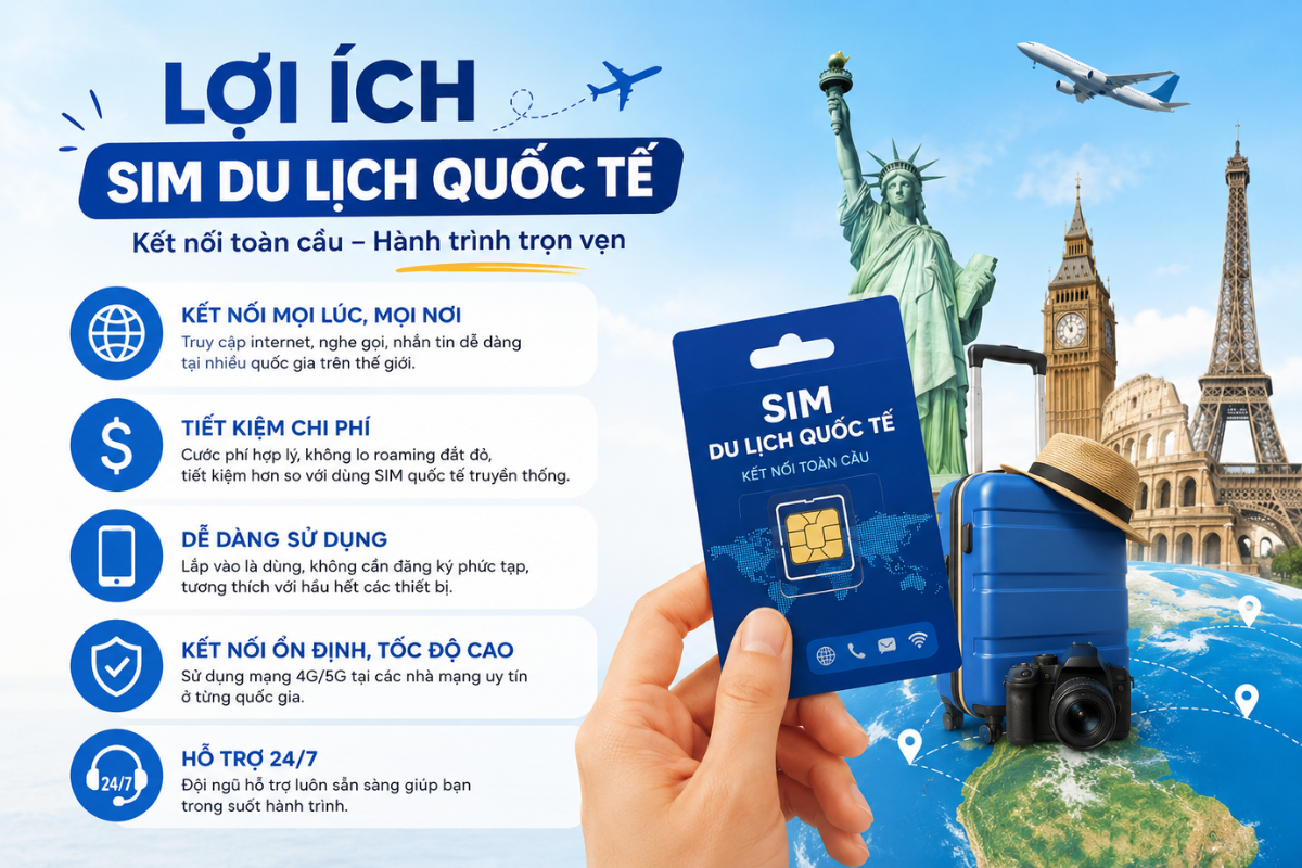 lợi ích sim du lịch quốc tế