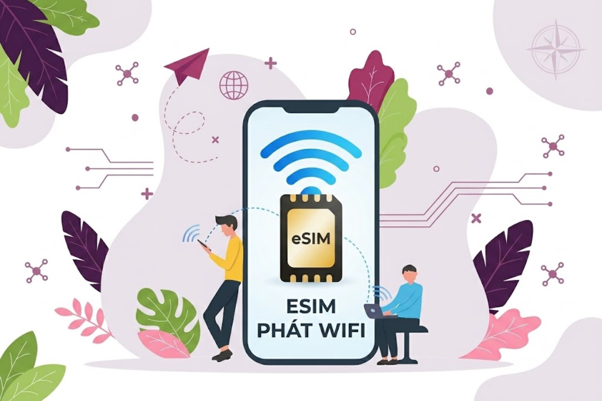 Esim du lịch có phát wifi được không