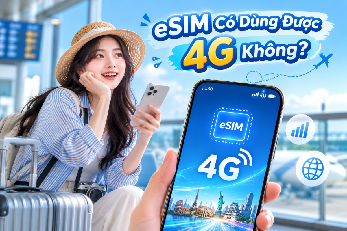 esim có dùng được 4G không