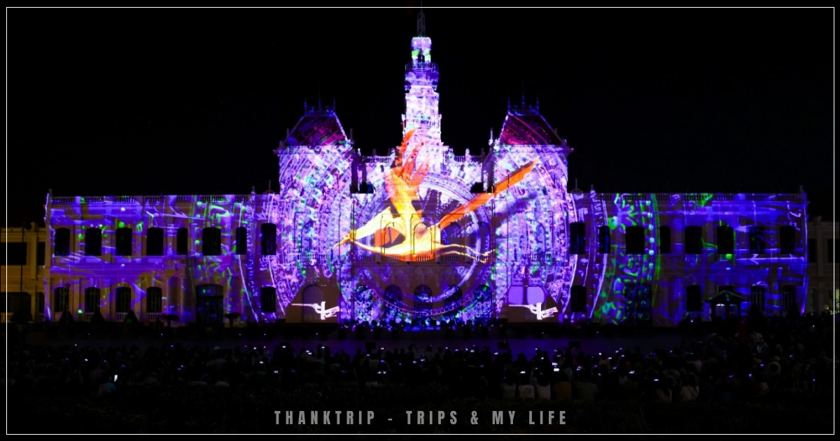 TP Hồ Chí Minh bắn pháo hoa, trình diễn 3D Mapping mừng 50 năm